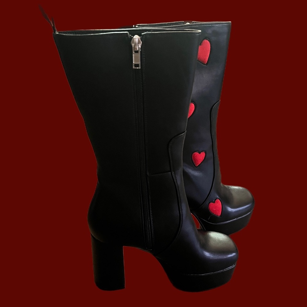 Lamoda Red Hearts Boots - Picture 5 of 7